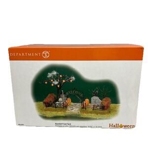 Department 56 Halloween Haunted Front Yard #56.52924 TESTED